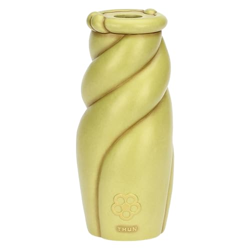 THUN - Jarrón Twist, Grande - cerámica - Colección Jardín de Primavera - 10.4 x 10.1 x 23.1 cm