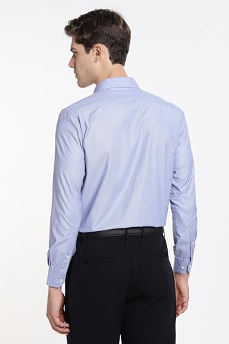 Image of Men's Solid Formal Shirt | Premium Cotton Rich Full Sleeves Shirt | Comfort Fit Office Wear Shirt with Single Chest Pocket | Stylish Casual & Formal Shirt for Men