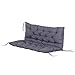 Outsunny Coussin Matelas Assise Dossier pour Banc de Jardin balancelle canapé 2 Places Grand Confort 120 x 110 x 12 cm Gris