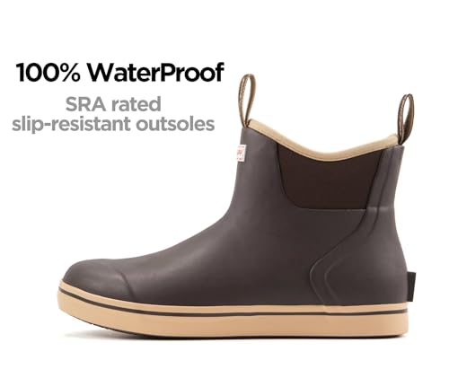 Image of SUREWAY Women's Deck Boots Professional Non-Slip Fishing & Ankle Deck Boot Waterproof Rain Boots