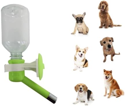 Choco Nose H590 Patented No Drip Dog Water Bottle, Small-Medium Sized Dog, Cat Water Feeder, Leak-Proof Pet Water Bottle, Mess-Free, BPA-Free, 11.2 Oz / 330 Ml. Nozzle Diameter: 16mm (Apple Green)