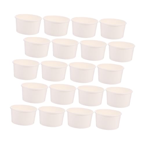 CALLARON 100pezzi Coppette Di Carta Per Per Feste e Eventi Usa e Getta Per Gelaterie e Ristoranti Facile Identificazione Con Pennarello