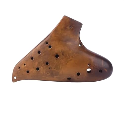 オカリナ 楽器 16 穴オカリナプロフェッショナルダブルオカリナフルート陶器レア楽器アクセサリー (Color : AF)