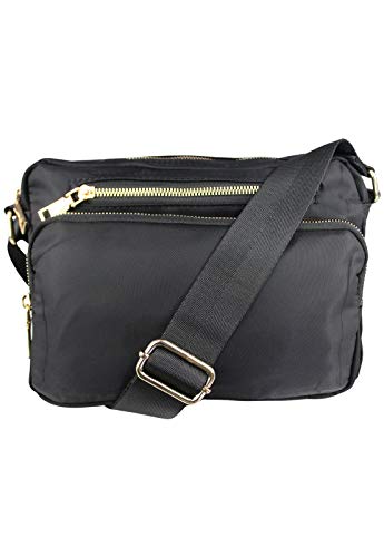 Bolsa Lenna's Transversal de Nylon B029 Preta