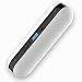 Portable Air Compressor Mini Inflator for Car Cicycle Tires Bike Shock Rechargeable Li-Ion Battery 150PSI Power Bank Ergonomic and Sleek Design Digital LCD, LED Emergency Light Multipurpose A2 (white)