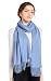 ELF KUCKUCK Schal Damen Winter Baumwolle Winterschal Pashmina, Hell Blau