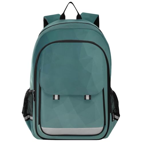 voucong Mochila impermeable para niños de 8 a 12 años: bolsas de libros de gran capacidad para niños y niñas de 6º grado en varios colores, verde degradado