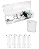 Grande capacité 7 compartiments: la boîte de rangement dispose de 7 compartiments spacieux, élargis et évidés pour accueillir des objets petits et grands. Equipé d'une boîte séparée supplémentaire, il est facile à transporter et à utiliser lorsque vous êtes en déplacement.