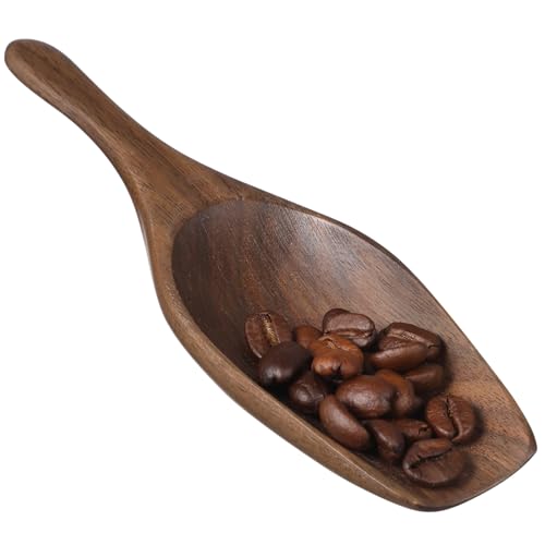 DECOMELODY 木製ティースプーン 実用的なコーヒースプーン 粉末調味料用 米粉スクープ 防水滑らか表面 キッチン 旅行用