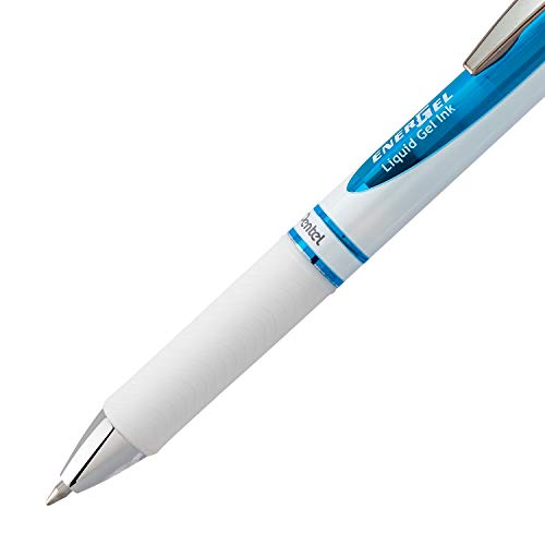 Bolígrafo Pentel EnerGel Pearl Gel Líquido Retráctil 0.7mm Azul 12p miniatura 5
