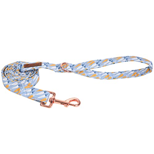 UP URARA PUP Easter Dog Leash Match Dog Collar, Sturdy Durable Easter Cotton Dog Leash, Cute Carrot Dog Training Leash for Small Medium Large Dog