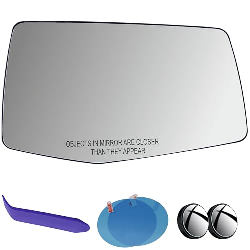 EAP Passenger Side Mirror Glass Compatible with Chevrolet Silverado 1500 2019-2026, Silverado 2500 3500 HD 2020-2026, GMC Sierra 1500 2019-2026, Sierra 2500 3500 HD 2020-2026, Heated 84309709 84309703