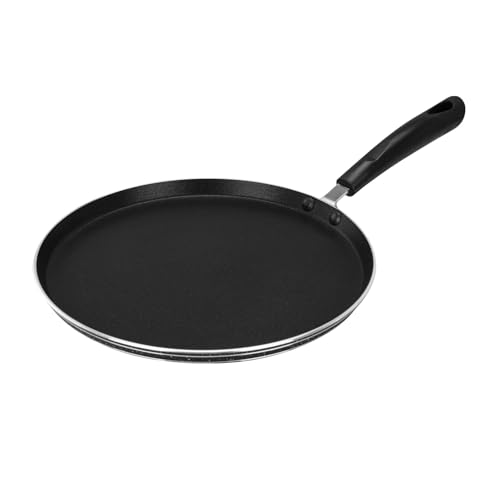 Royalford Non-Stick Pancake Pan, 26CM – Induction Crepe Pan with Heat Resistant Handle, Griddle Dosa Tawa - Ideal for Crepe Chapatti Pancakes Dosa Omelettes Flatbreads Fried Eggs Tortilla