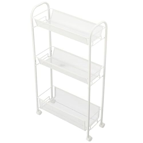 ニトリ(NITORI) キッチンワゴン 幅17cm W170 ホワイト 8980926