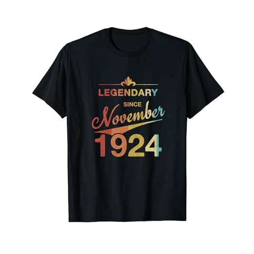 100 cumpleaños Nacido en Noviembre de 1924 Vintage 100 años Camiseta