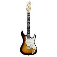Alder body Chrome hardware Finish : 3 tone sunburst Maple neck Rosewood fingerboard sonokeling Tuning fork 648 mm (25.51 inches) 22 frets OH-1 humbucker double bridge pickup 2 single central pickups and OS-1 single coil neck Volume, tone, 5-position ...