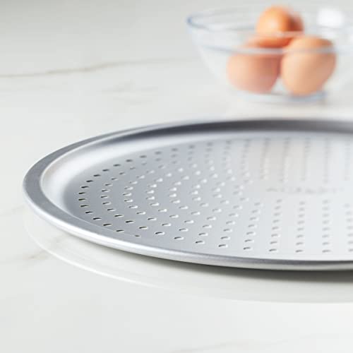 Anolon Pro-Bake Aluminized Steel Bakeware Perforated Pizza Pan, 14 Inch - Silver #TOP7