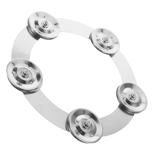 VICASKY Drum Cymbal Mountable Tambourine Percussion Instrument for Snare Drum Sound and Rhythm Metal Accessory for Drummers for Live and Practice