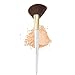 ENZO KEN Angled Fan Brush for Makeup, Thick Fluffy Blush Brush for Cheeks, Sculpt and Contour Bronzer Brush - White, 169L