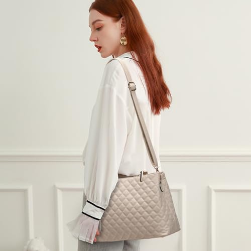 Image of Women's Purses Medium Top Handle Shoulder Hobo Tote Leather Handbag