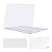 MOSISO Case Compatible con MacBook Air 13 Pollici 2022 2021 2020 2019 2018 Uscita A2337 M1 A2179 A1932 con Retina, Custodia Rigida in Plastica&Tastiera Cover&Proteggi Schermo, Cristallo Chiara
