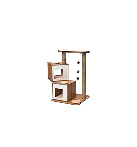 HAGEN VESPER USA PREMIUM CAT FURNITURE V-DOUBLE - WALNUT