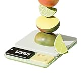 Báscula Para Alimentos | Función de Tara Recargable | Báscula Digital Para Alimentos Líquidos Y Secos - Para Hogar Panadería Restaurante Catering Camión Pan Carne Aliños