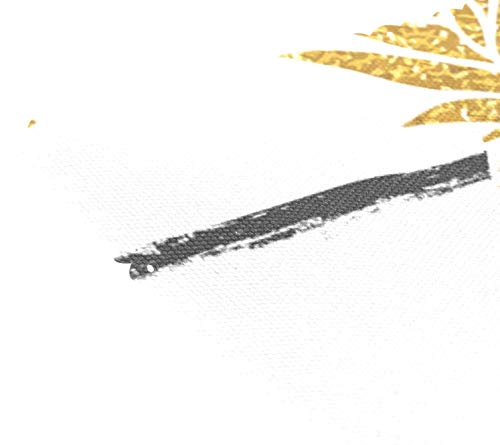 Baihuishop Summer Gold Pineapple Placemats Heat-Resistant Washable Table Mats 12 X 18 Inch Placemats For Family Kitchen Hotel Coffee Shop Dinning Restaurant Set Of 6 #TOP4