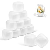 Cubetti di ghiaccio riutilizzabili extra large (5,1 cm quadrati), confezione da 6 (12)