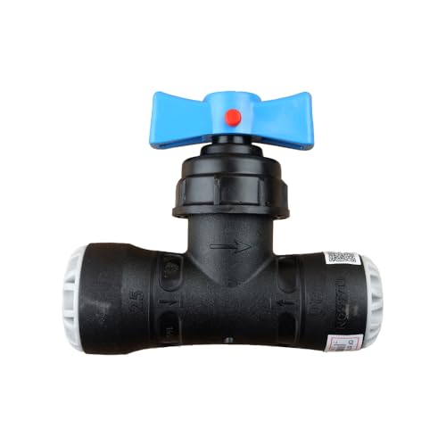 Plasson - Raccords PEHD encliquetables - Vanne encliquetable réduite tube PE Ø25 - Ø20 - Série 1 -