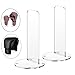 Aosekaa 2Pcs Boxing Glove Display Stand Vertical Display Rack Reusable Sturdy Showcase Acrylic Gloves Holder for Personal Commercial