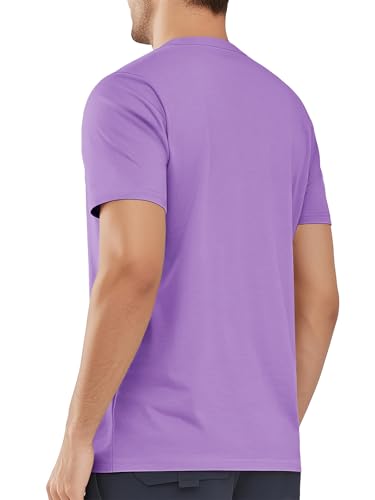 MAGNIVIT Men's Shirts Short Sleeve Cotton T-Shirt Crew Neck Light Tees Classic Basic Casual Tops Plain Soft Shirt4