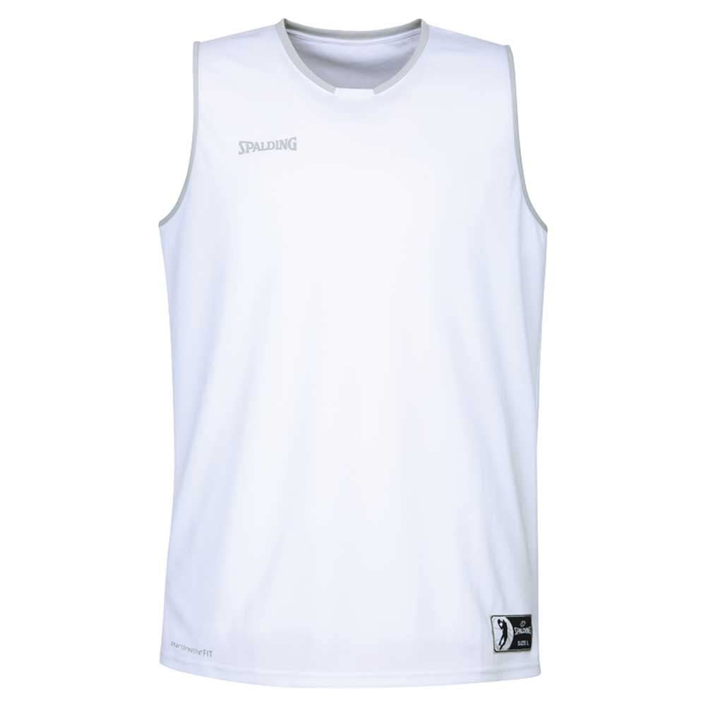 Spalding Dziecięcy tank top, biały, srebrny, 116