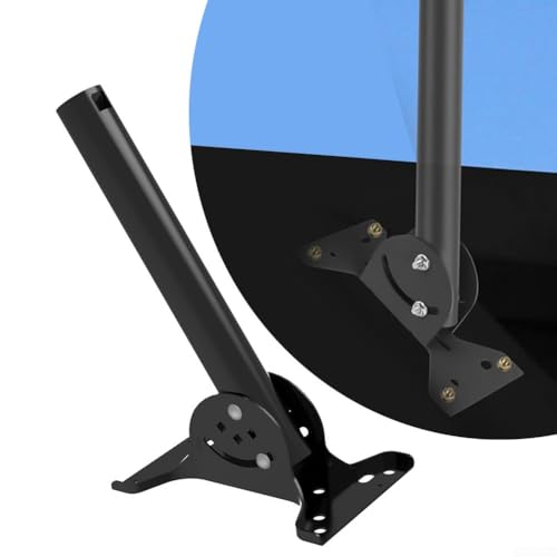 Support de toit Starlink Gen 2 en acier inoxydable noir robuste pour une réception de signal stable
