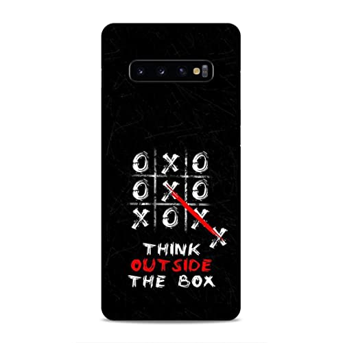 Image of Printed Mobile Back Hard Case Cover for Samsung Galaxy S10+ / Plus | Think Positive, Quotes, Black Love-3
