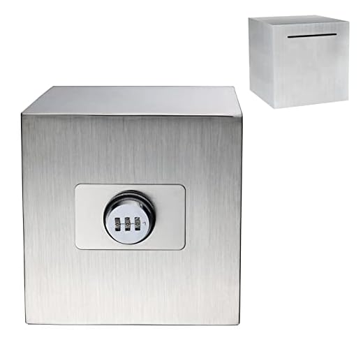 Adults Password Piggy Bank for Reuse | Stainless Steel Piggy Bank to Help Save for Vacation & Wedding & Education Fund | 5.9-inch