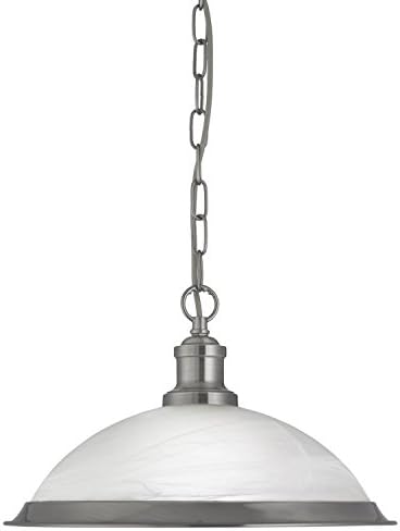 Searchlight 1 Bistro Light Satin Silver Finish Ref 1591SS 60W Silver