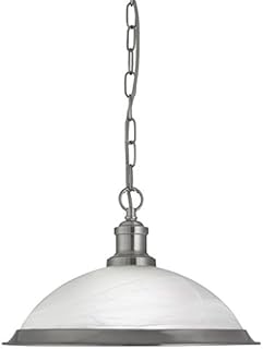 Searchlight 1 Bistro Light Satin Silver Finish Ref 1591SS 60W Silver
