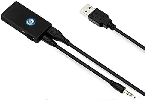 BTI-010 Bluetooth adapter connected to USB and audio cables