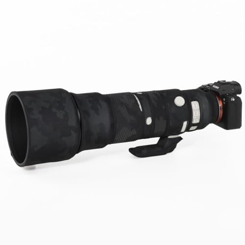 ZZQ&CCF Waterproof Camo Lens Coat for Sony FE 400-800mm f/6.3-8 G OSS Camouflage Lens Rain Protective Cover SEL400800-#KHMC Black