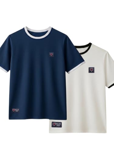 Image of YAZOLE Men's Round Neck Solid T Shirt | Regular Fit Lycra Blend Half Sleeve Tee | Casual Gym Running Walking Sports Office Travel | Stretch Fabric | Comfortable for Everyday use | (S to XXL)