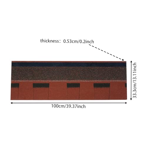 image for Eapmic 16 Pcs Asphalt Roof Shingles, 24.97 Sq Ft Architectural Shingle