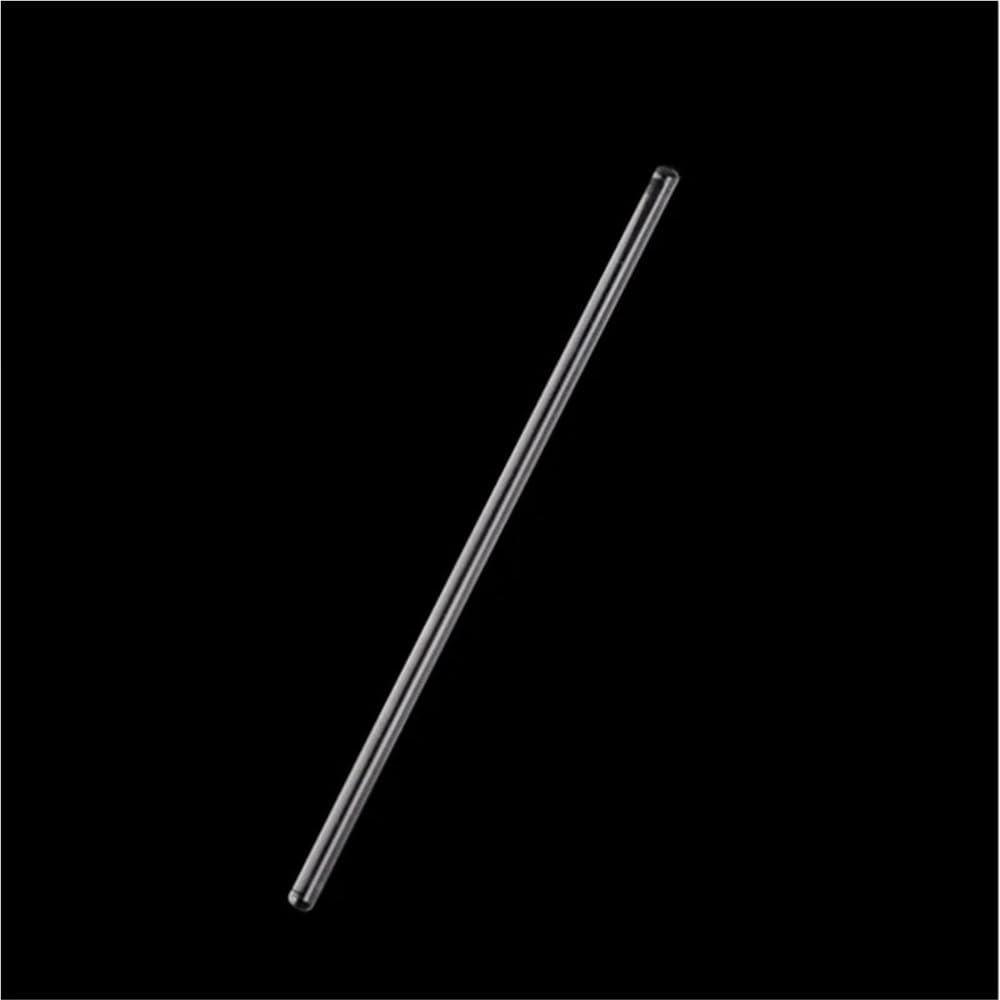Bastoncini di vetro per mescolare, Bacchette for agitazione in vetro borosilicato da 20 pezzi Barre diritte trasparenti di varie dimensioni(10x200mm)