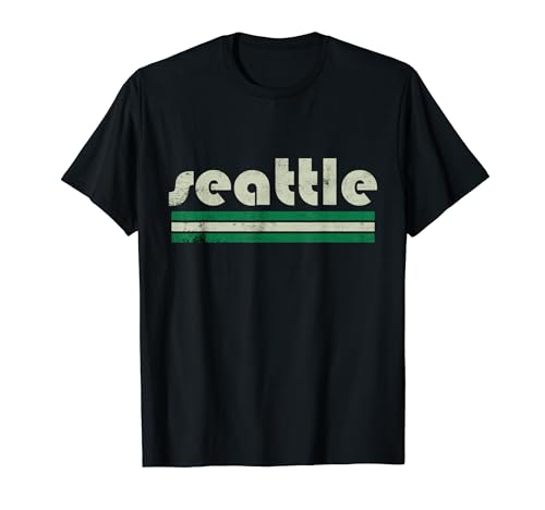 Seattle Washington Retro Vintage Camiseta