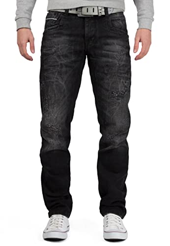 Cipo & Baxx Jean pour Homme CD104-bans Noir W32/L32