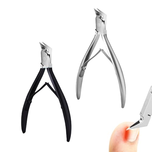 Libiyi Outfany Easyclip Ingrown Toenail Clipper, Professional Stainless Steel Toenail Clipper for Thick Ingrown Nails, Ergonomic Toenail Clipper (Silver + Black) -  ElleBloom