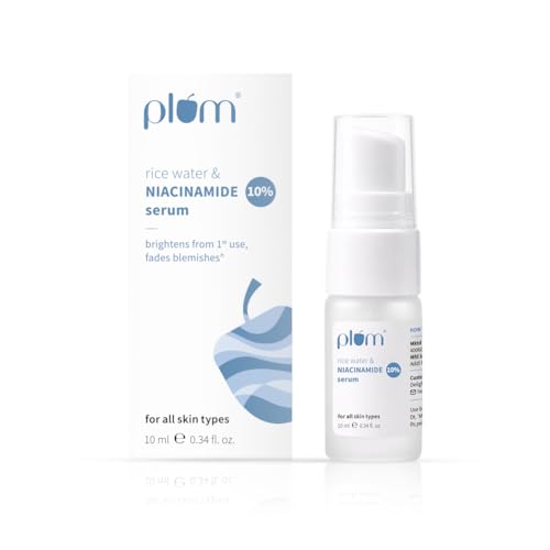 Image of Plum Niacinamide Clear Skin Duo | Brightening Face Wash + Anti-Acne Serum for Glowing Skin | Face Wash 50ml + Serum 10ml
