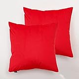 TAMAÑO. Juego de 2 fundas de cojines de 45x45 cm que se ajustan perfectamente para proporcionar una protección segura y limpieza. Debido al corte y costura manual, permita un error de 1-3 cm. Debido a los diferentes monitores y condiciones de iluminación, el color real de la funda del cojín puede ser ligeramente diferente al de la imagen