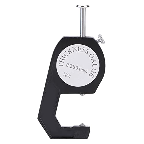 Thickness Gauge, Wear Resistant Aluminum Alloy Round Dial Gauge, Measuring Thickness Dial, Dial Caliper Gauge para Papel, Tubo, Chapa Metálica (Punta: 5.4 x 4.4 x 2.6 cm / 2.1 x 1.7 x 1 in) miniatura 7