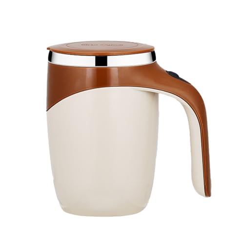 GIVOKE Automatic Stirrer Coffee Cup, 380ML Stainless Steel Self Stirring Cup for Coffee/Milk/Tea/Hot Chocolate (B)